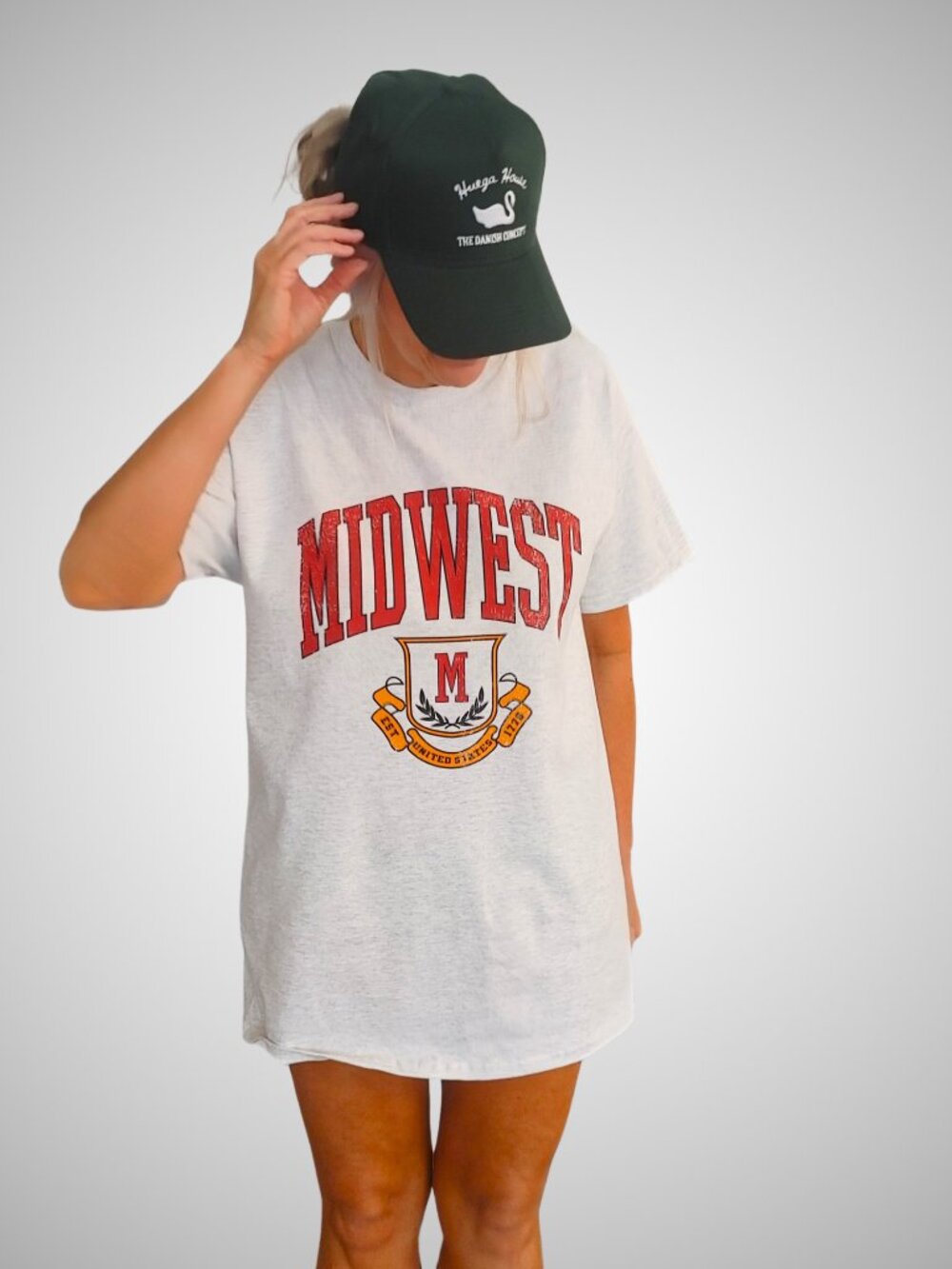 NWT Retro Midwest Distressed College T-shirt - Picture 11 of 14